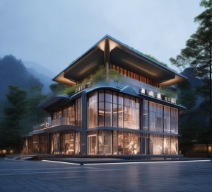 江西广告展台规划馆，未来城市地标与文化传承的融合设计